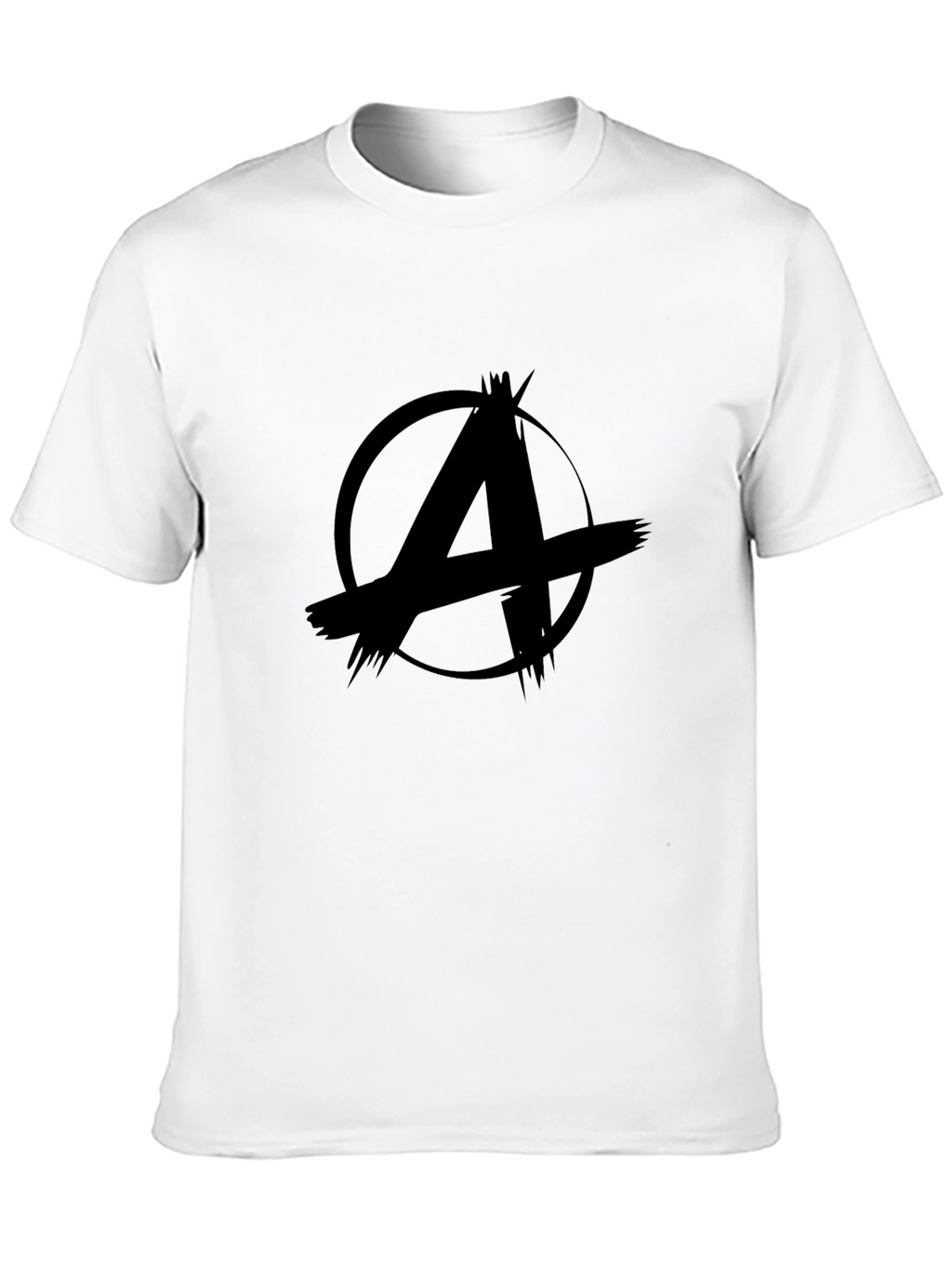 Anarchy Symbol Graphic Black T-Shirt