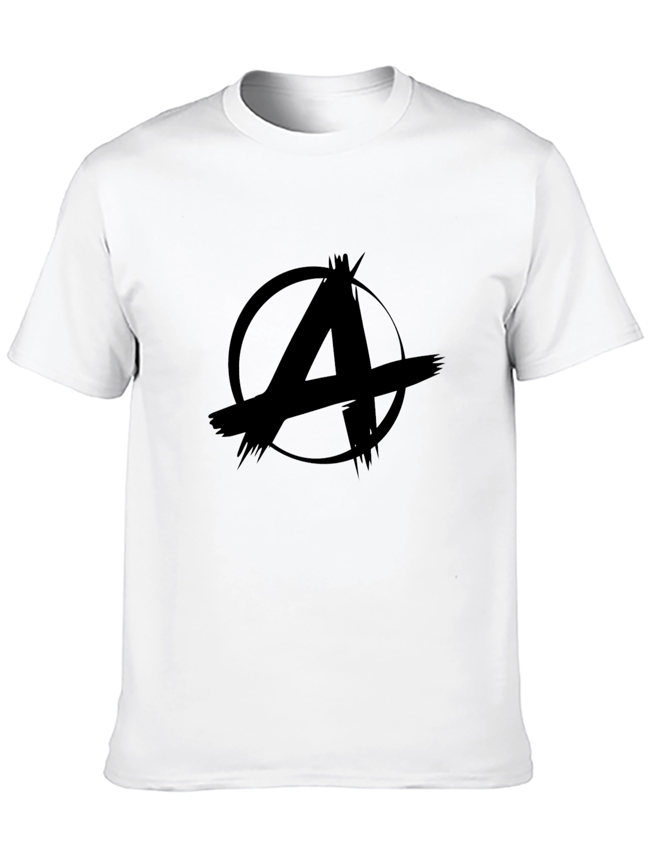 Anarchy Symbol Graphic Black T-Shirt