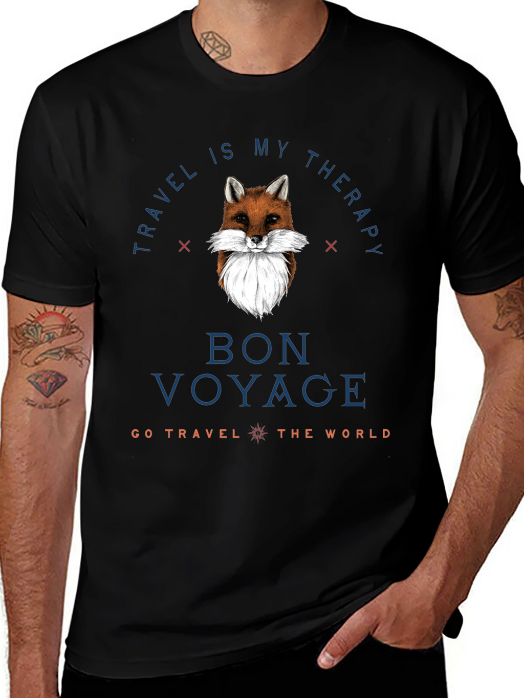Travel Therapy Fox Graphic Tee