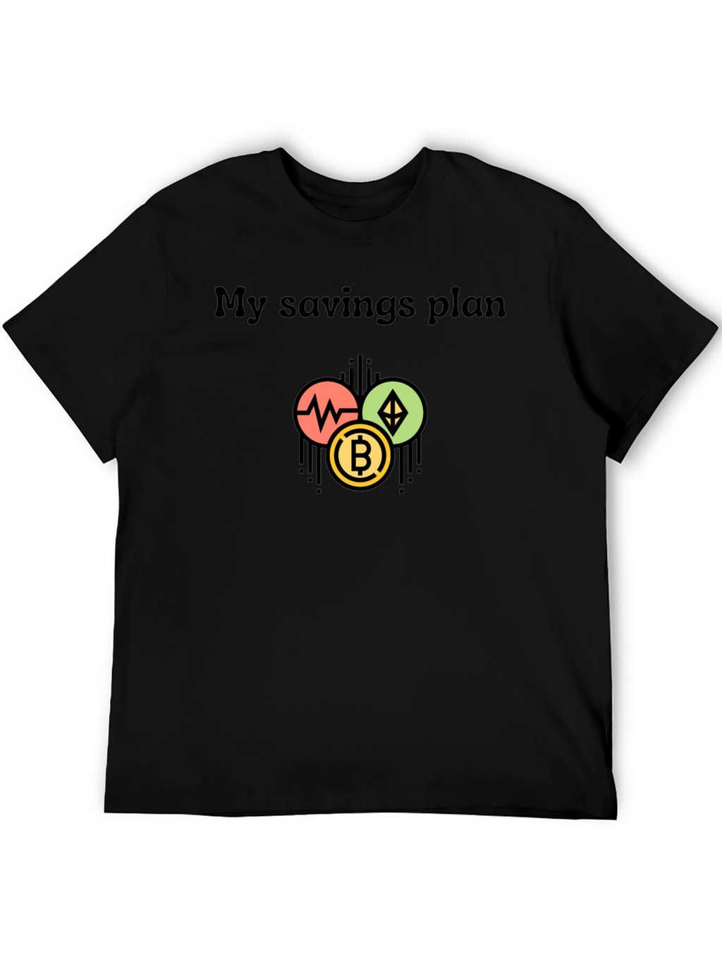 Crypto Savings Plan Black T-Shirt