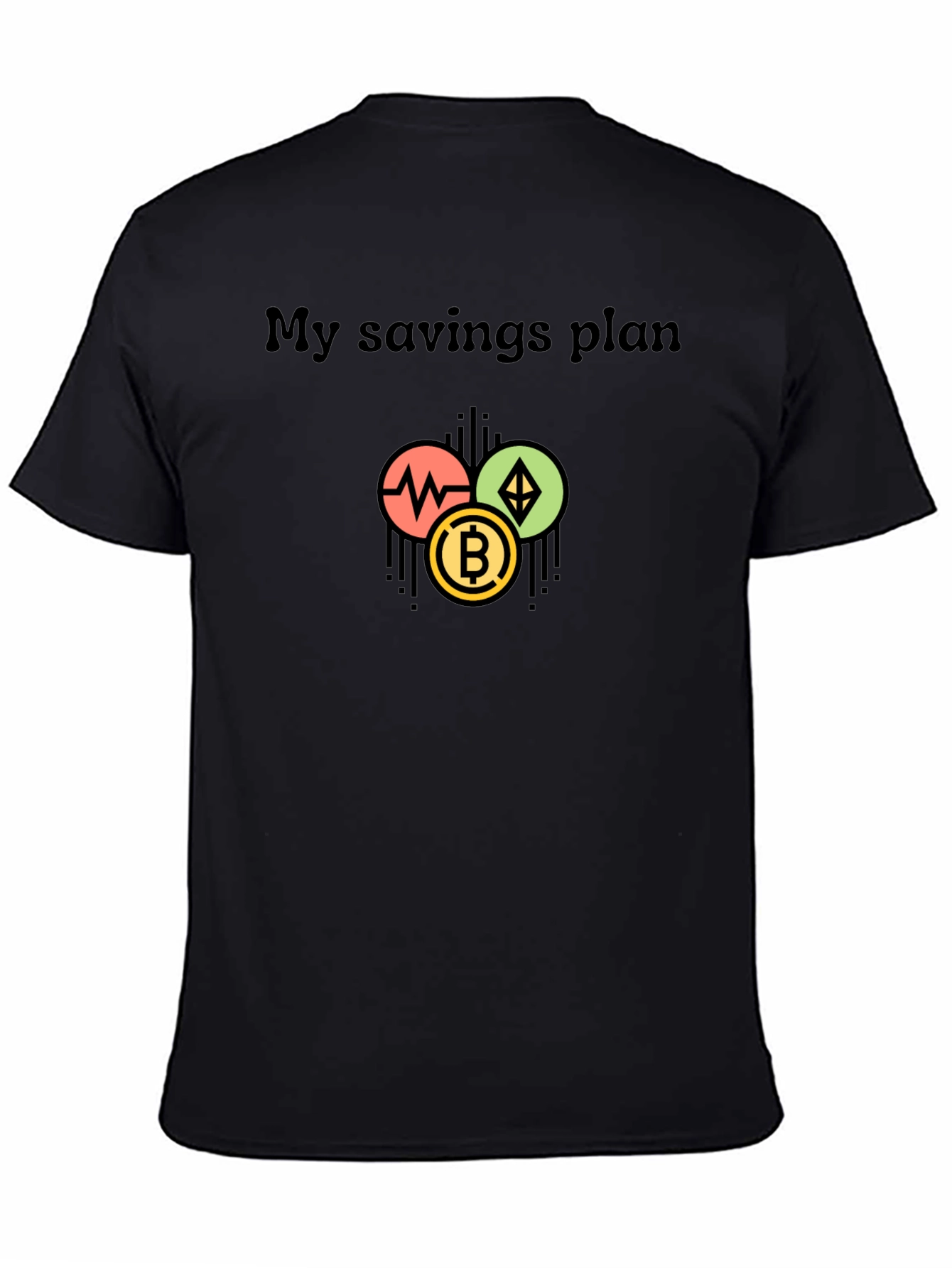 Crypto Savings Plan Black T-Shirt