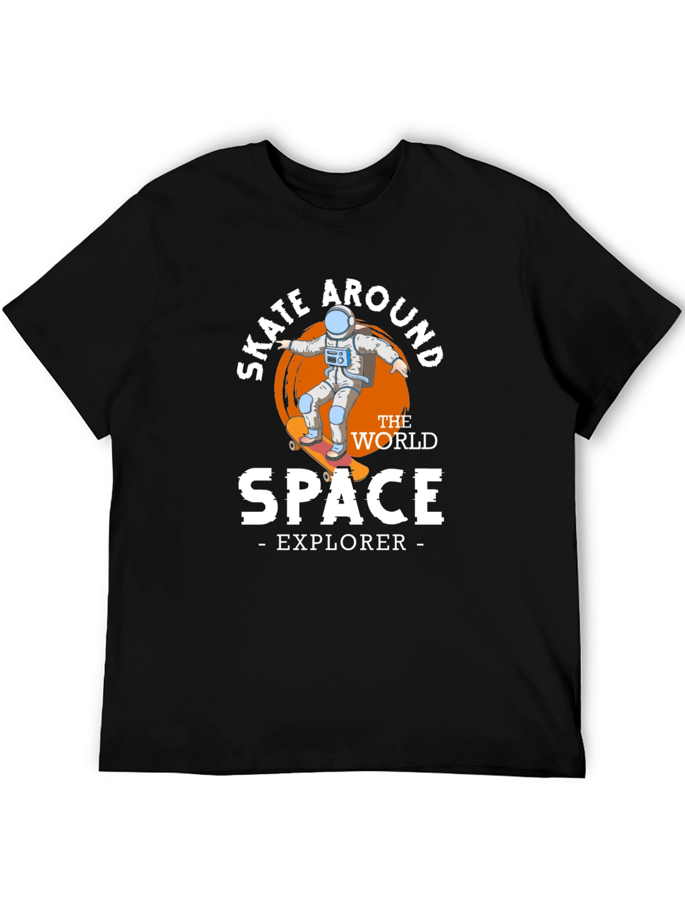 Skate Around Space Explorer Graphic T-Shirt