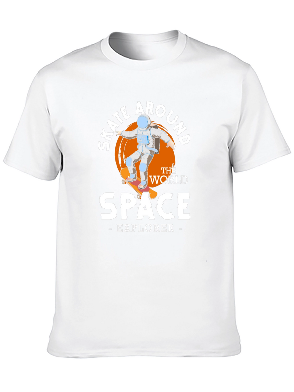 Skate Around Space Explorer Graphic T-Shirt