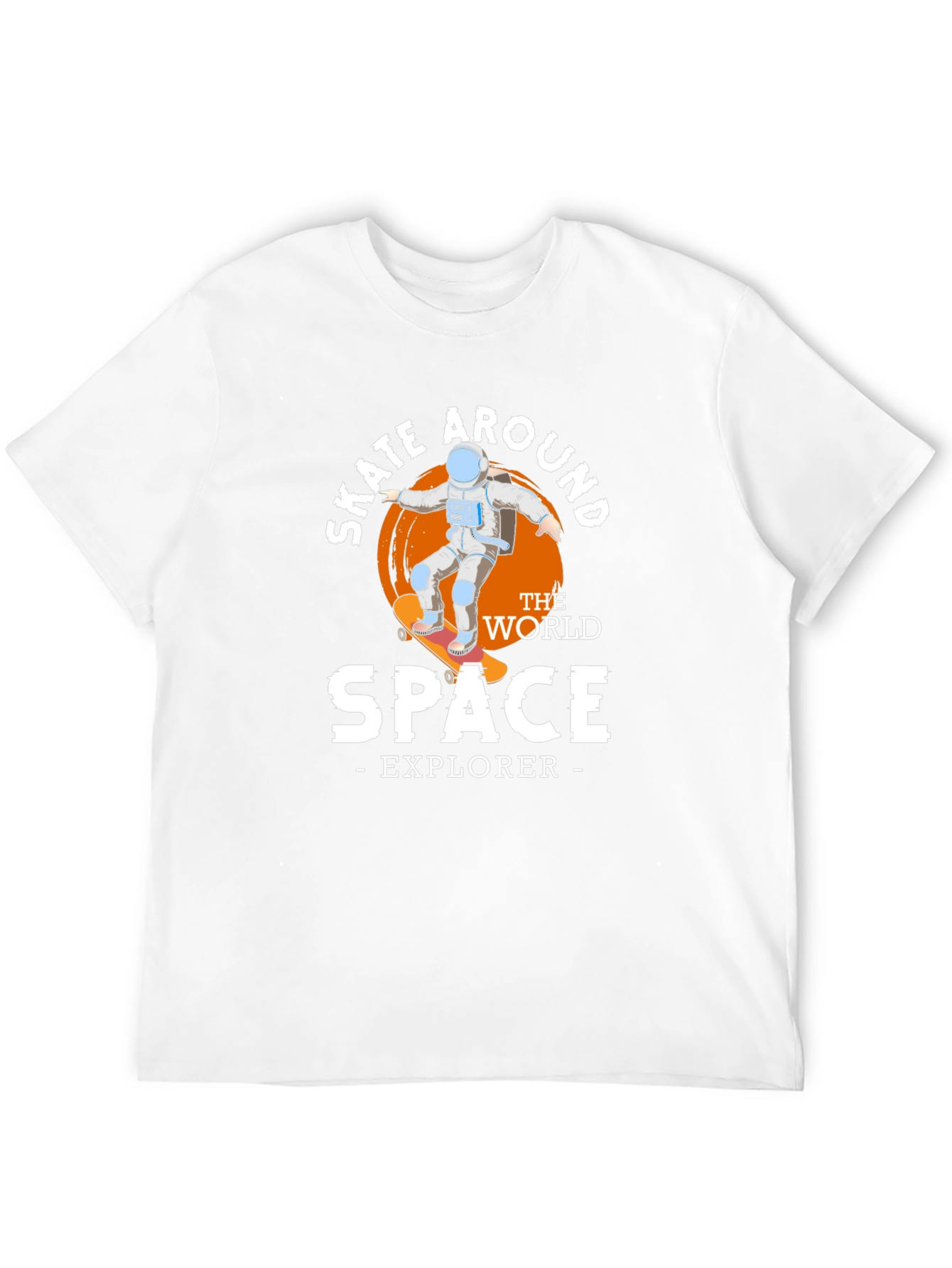 Skate Around Space Explorer Graphic T-Shirt
