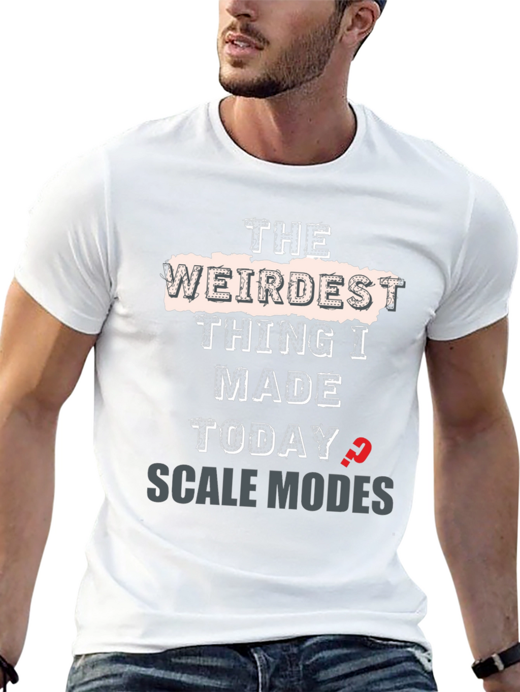 Weirdest Thing I Made Today Scale Modes Graphic Tee