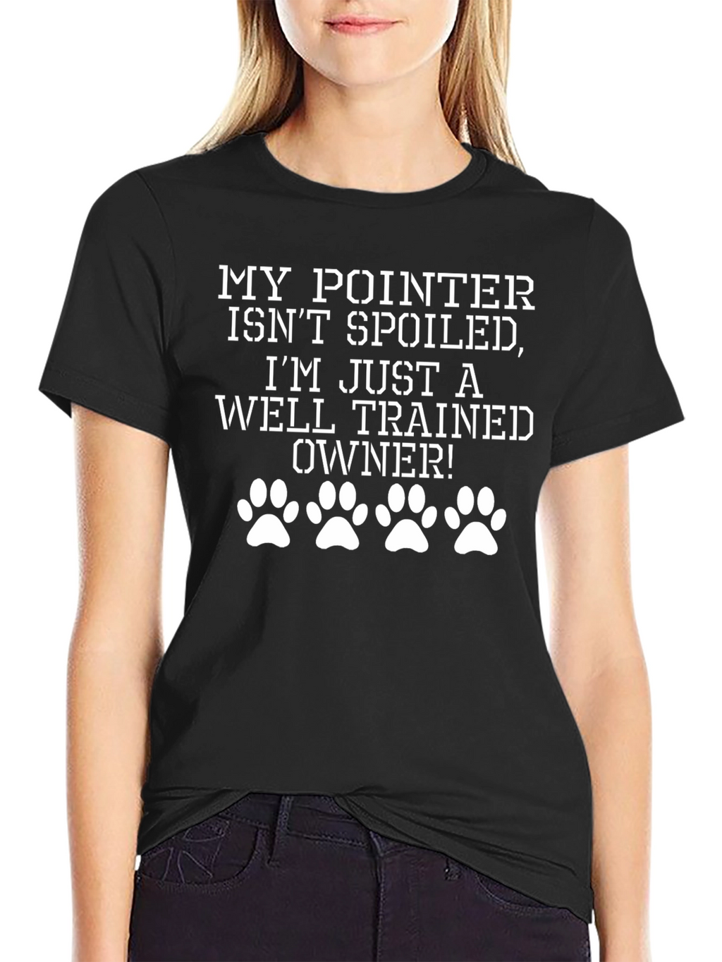 Pointer Dog Owner T-Shirt Well Trained Gift