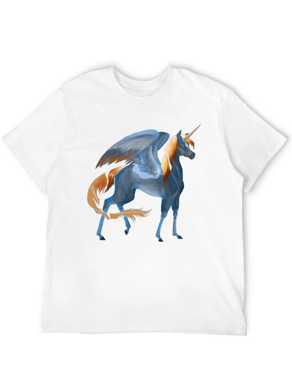 Unicorn Pegasus Graphic T-Shirt - Black