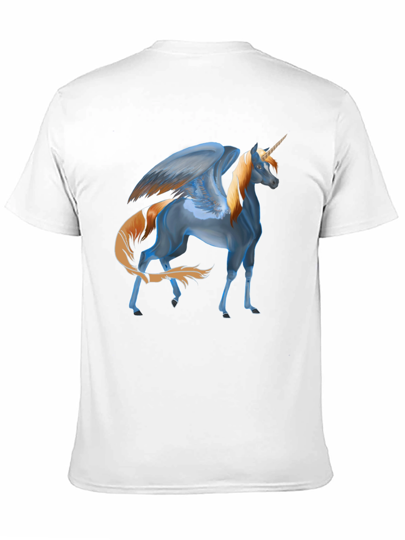 Unicorn Pegasus Graphic T-Shirt - Black