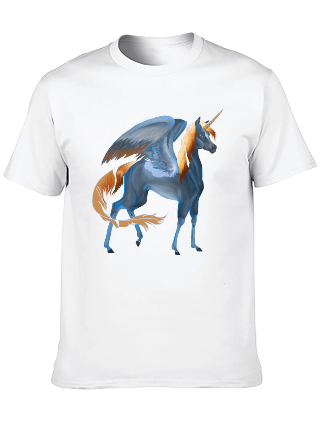 Unicorn Pegasus Graphic T-Shirt - Black