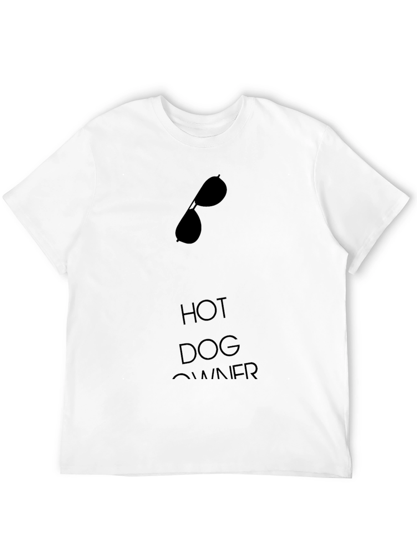 Hot Dog Owner Graphic Tee - Sunglasses Design