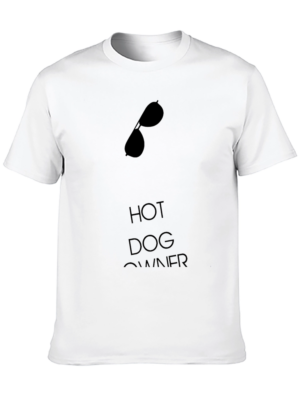 Hot Dog Owner Graphic Tee - Sunglasses Design
