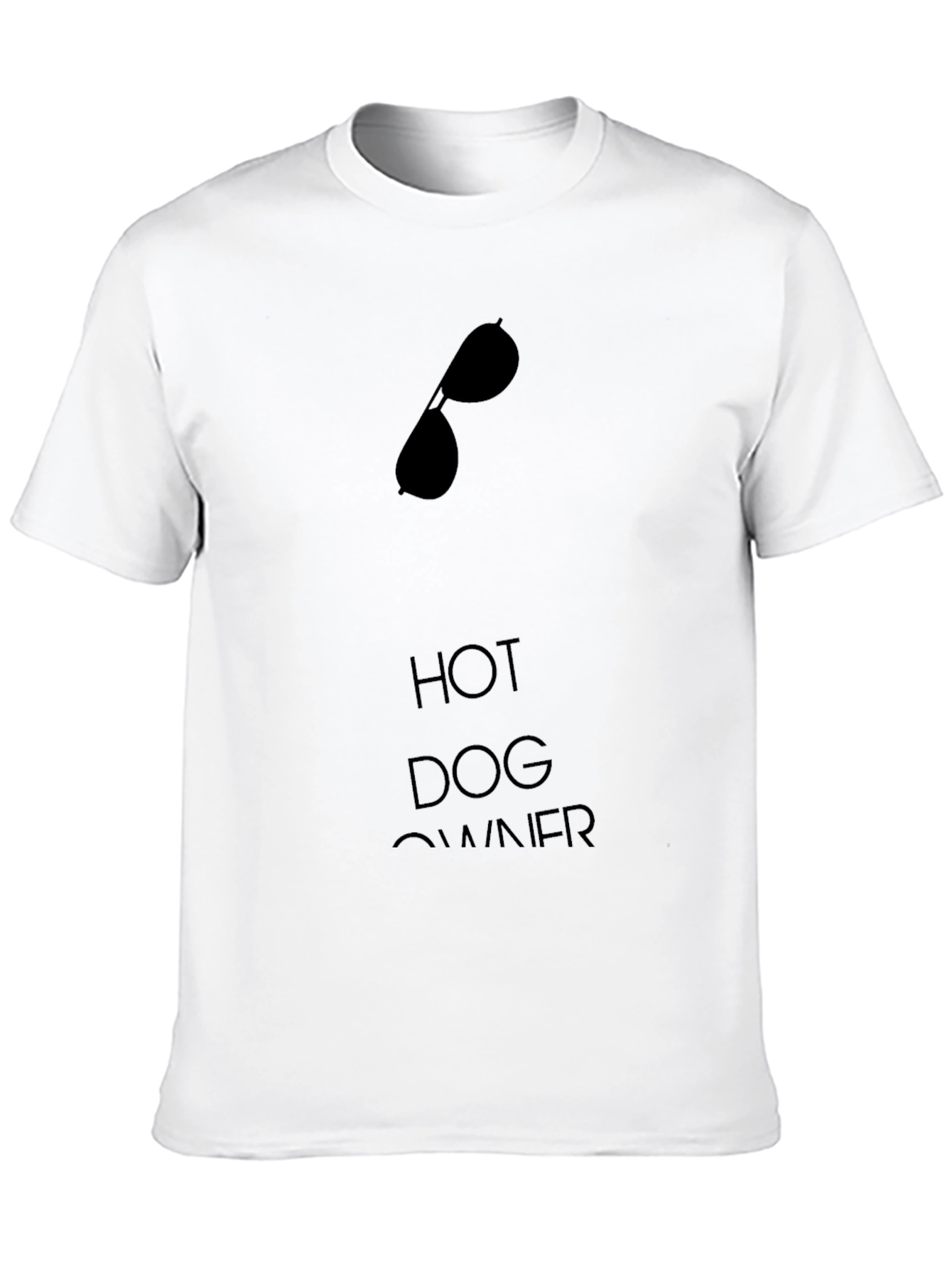 Hot Dog Owner Graphic Tee - Sunglasses Design