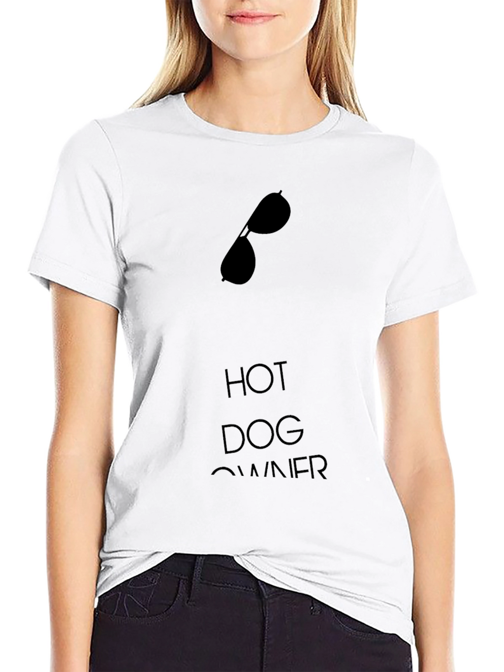Hot Dog Owner Graphic Tee - Sunglasses Design