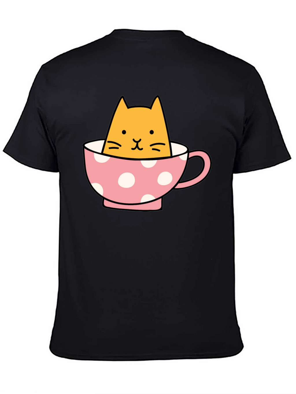 Cute Cat in Teacup Graphic Tee