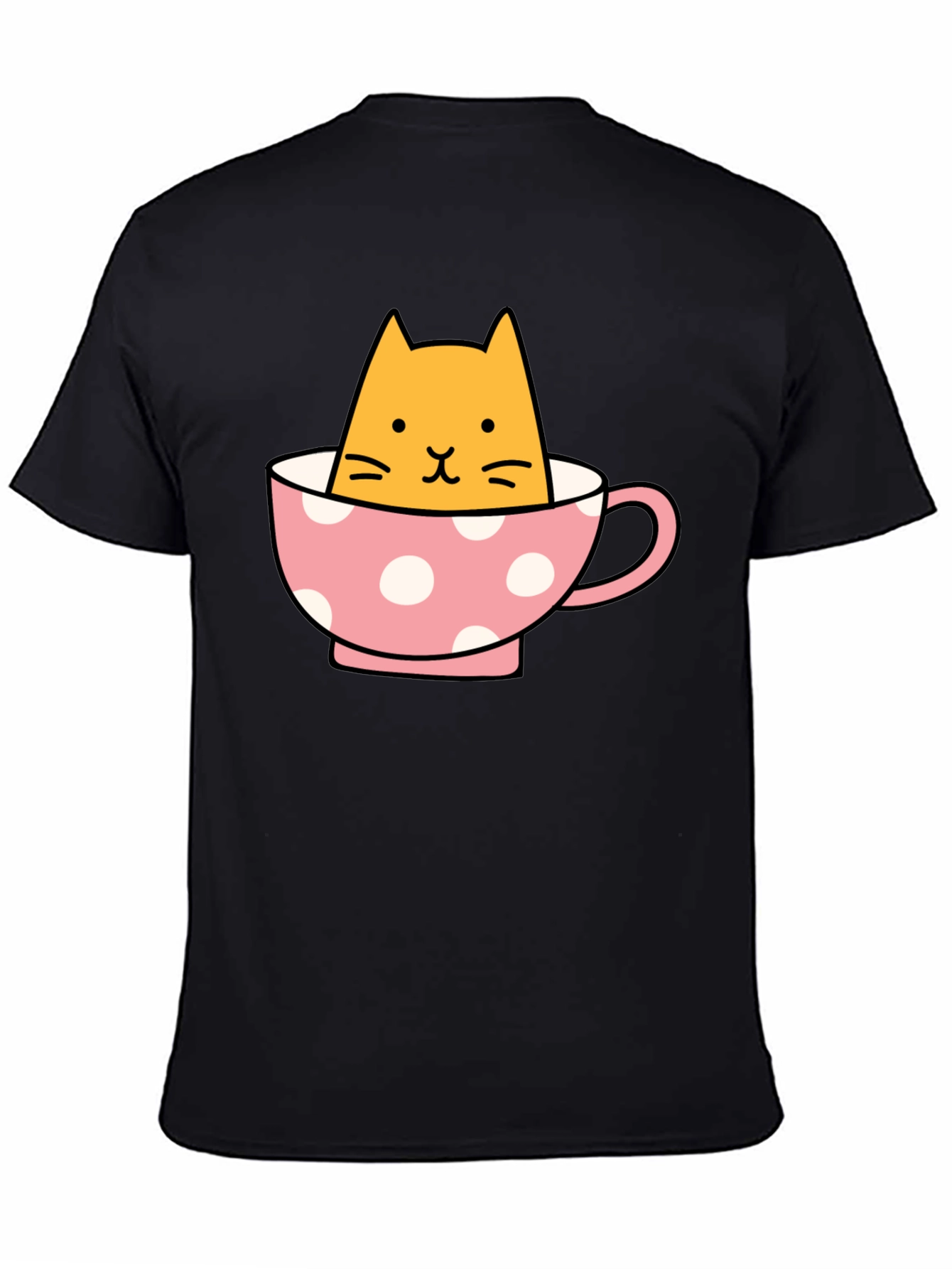 Cute Cat in Teacup Graphic Tee