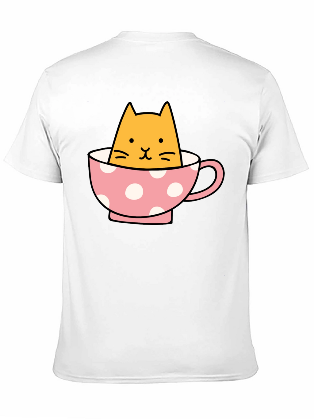 Cute Cat in Teacup Graphic Tee
