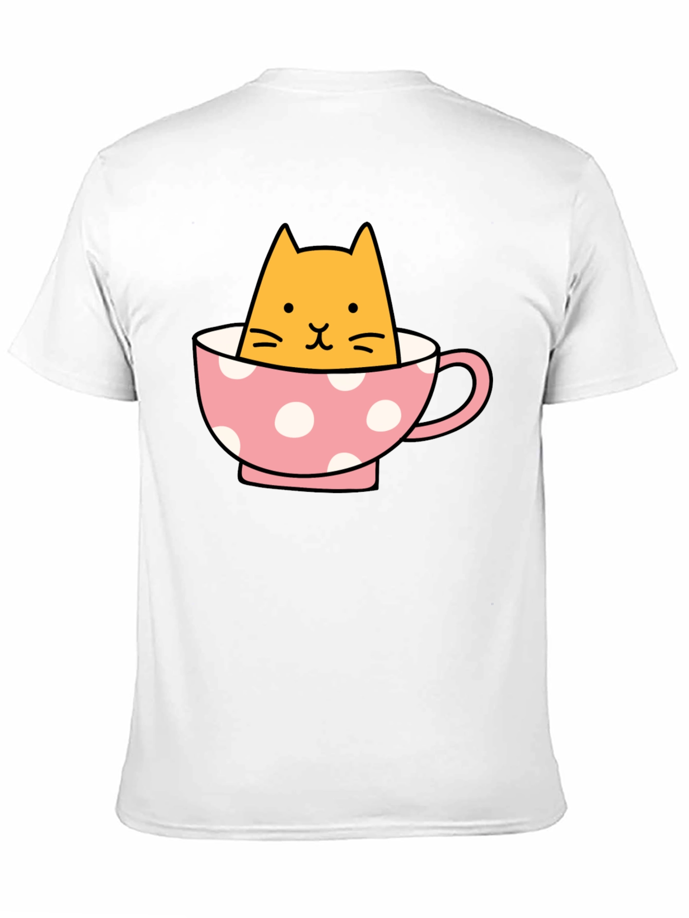 Cute Cat in Teacup Graphic Tee