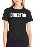 Director Graphic Tee - Black Crewneck T-Shirt