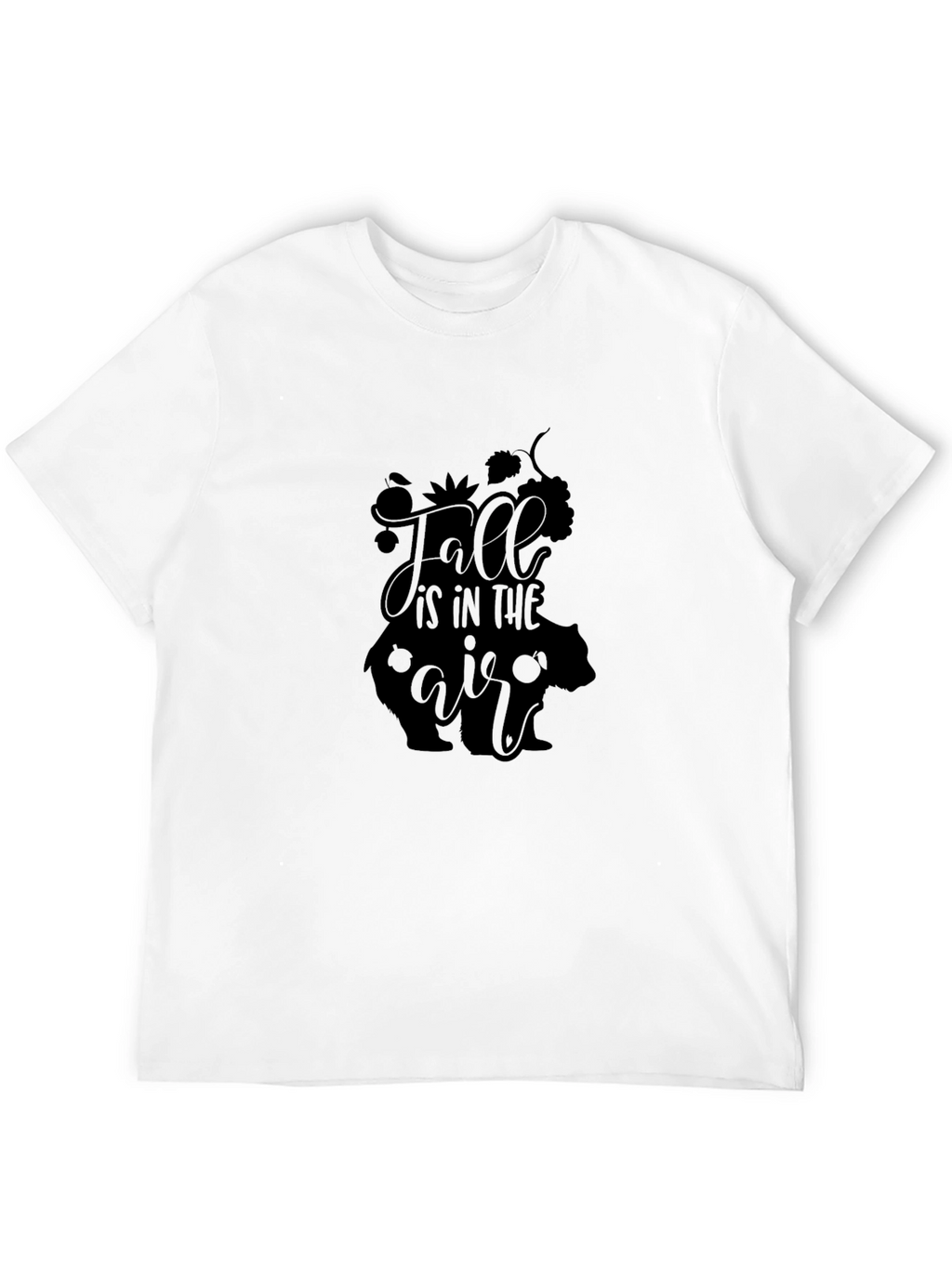 Fall is in the Air Graphic Tee - Black