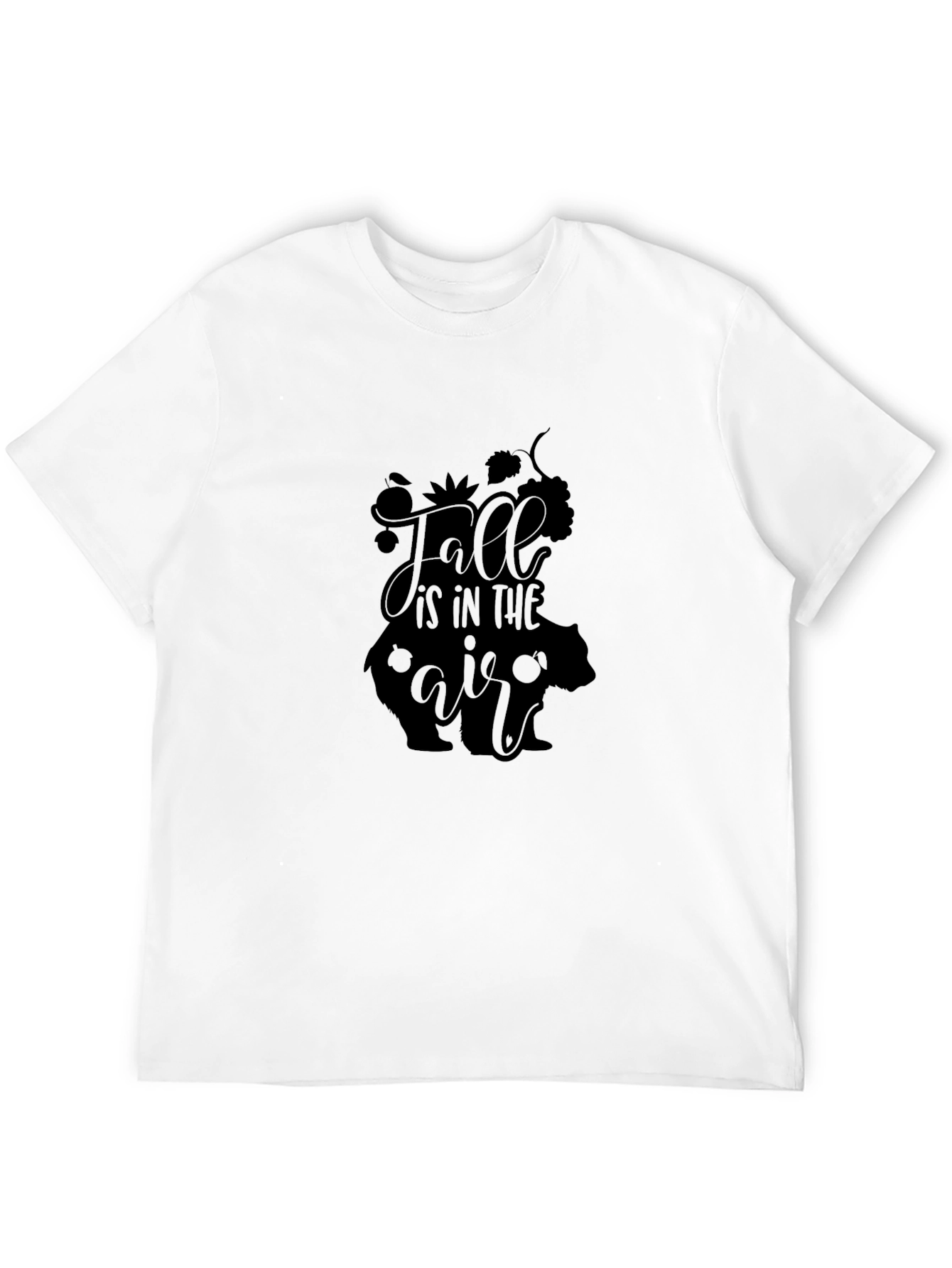 Fall is in the Air Graphic Tee - Black