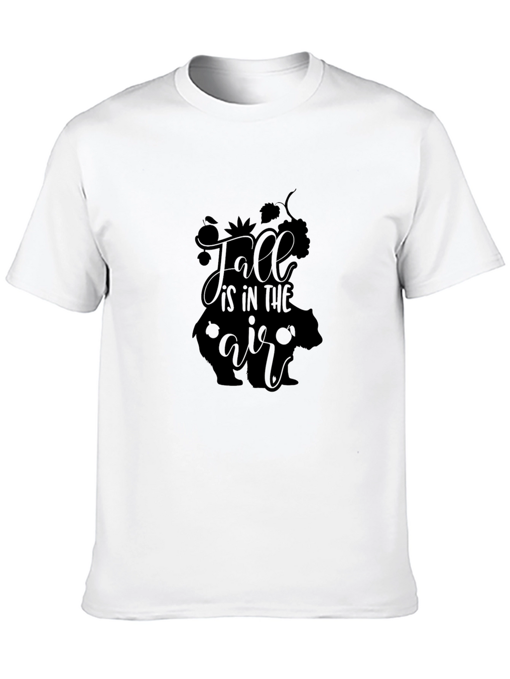 Fall is in the Air Graphic Tee - Black