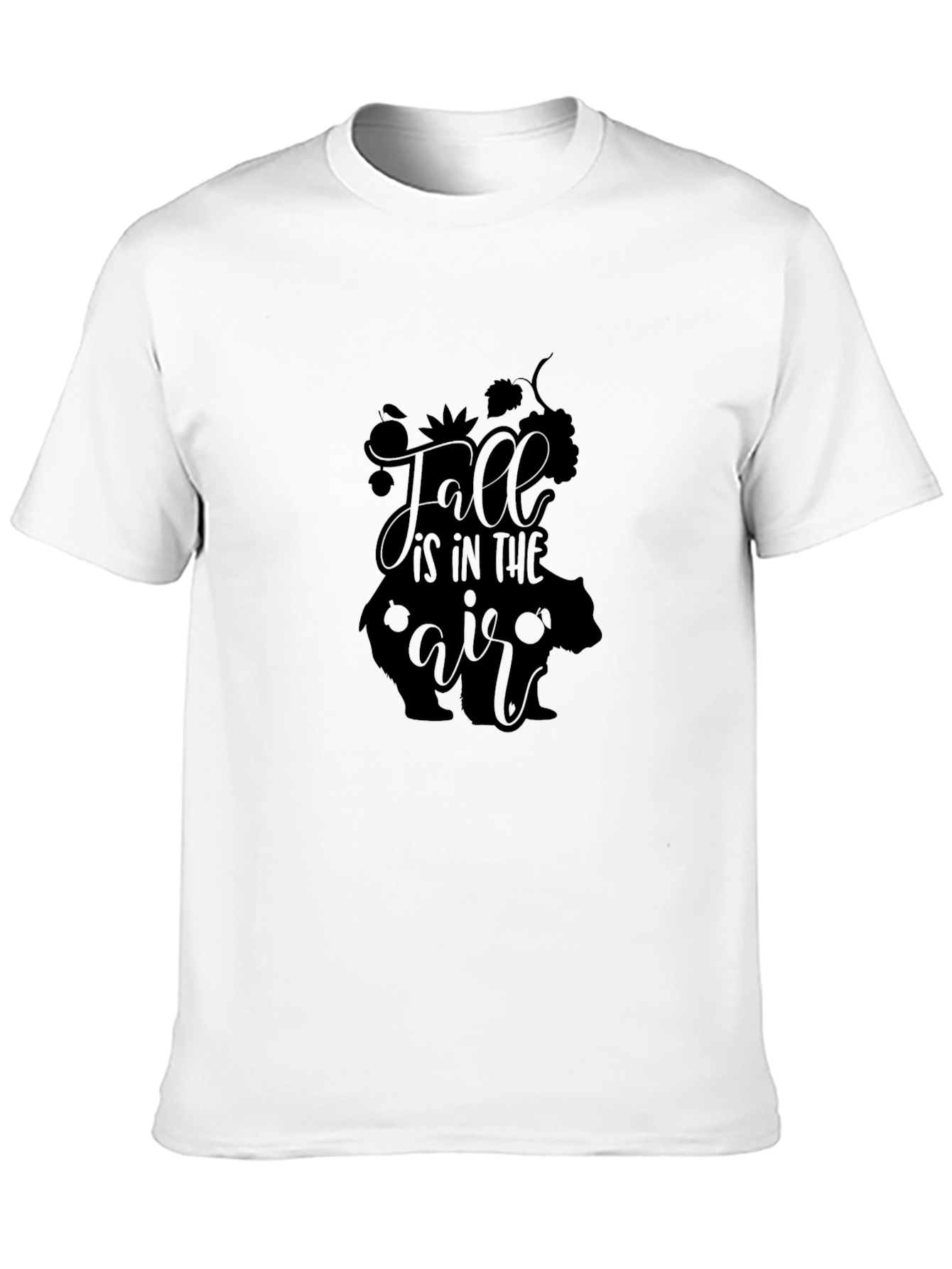 Fall is in the Air Graphic Tee - Black