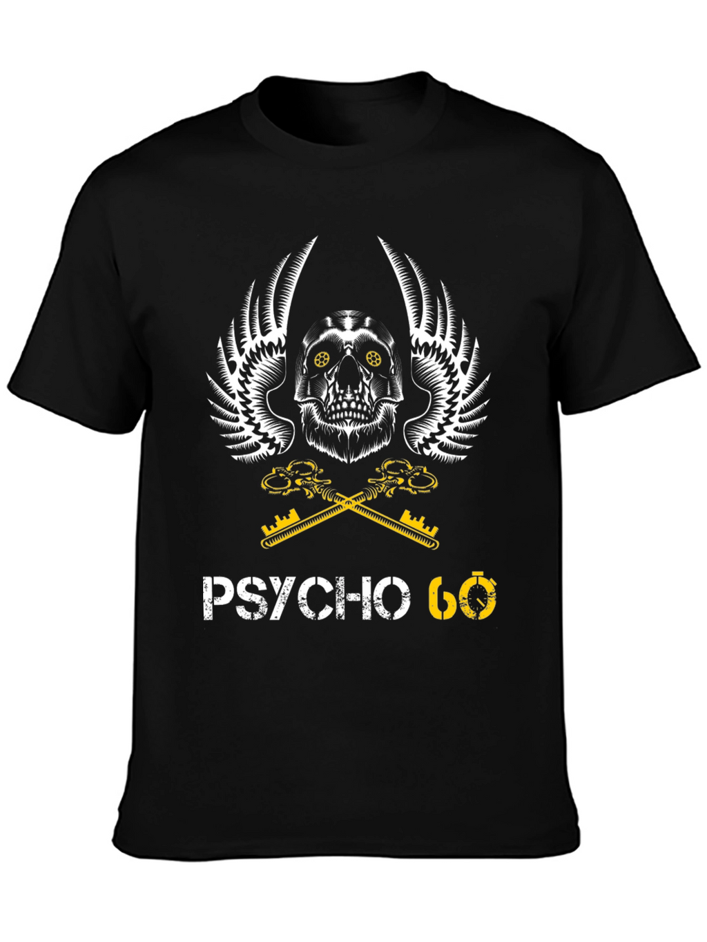 Psycho 60 Graphic T-Shirt - Skull & Keys
