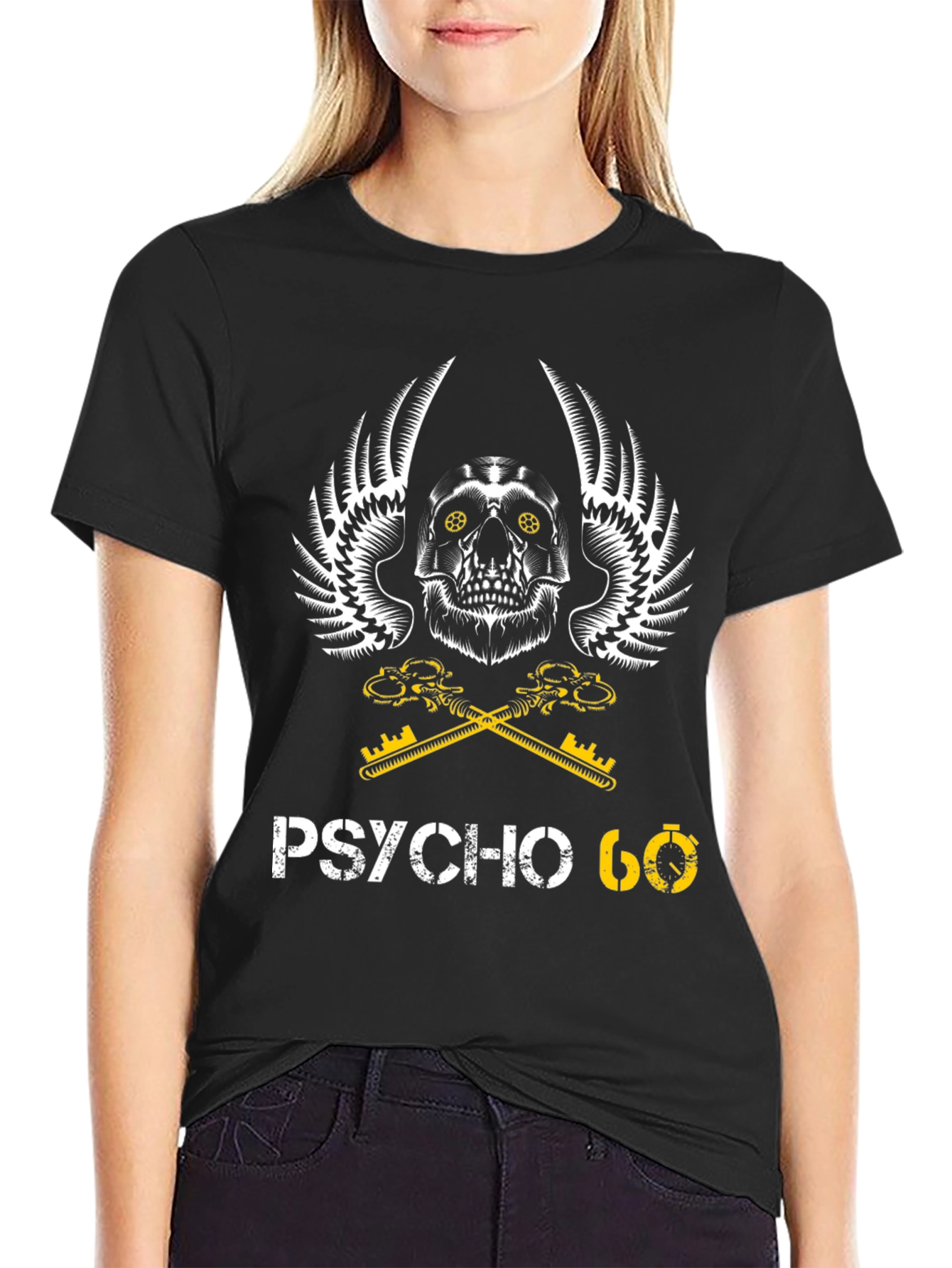 Psycho 60 Graphic T-Shirt - Skull & Keys