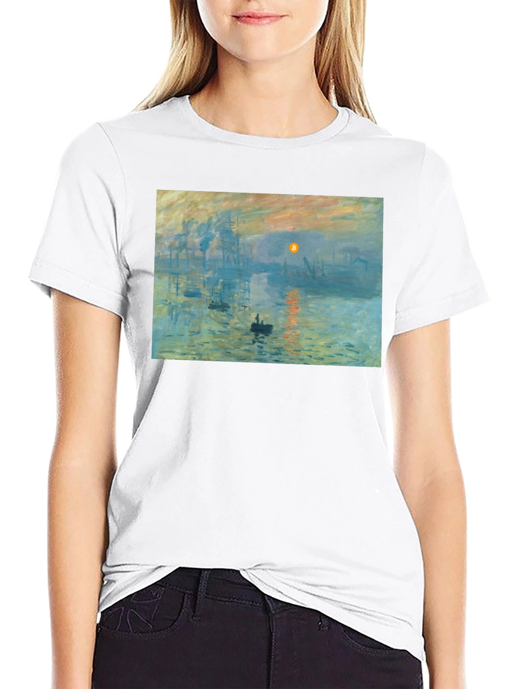 Monet Impression Sunrise Art T-Shirt