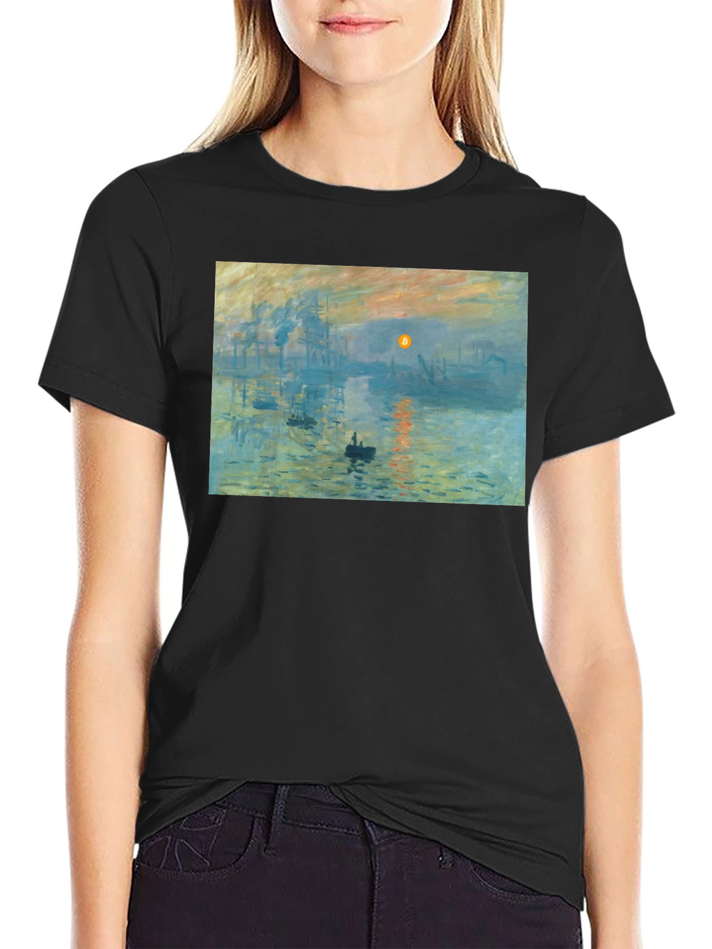 Monet Impression Sunrise Art T-Shirt