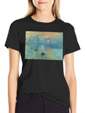 Monet Impression Sunrise Art T-Shirt
