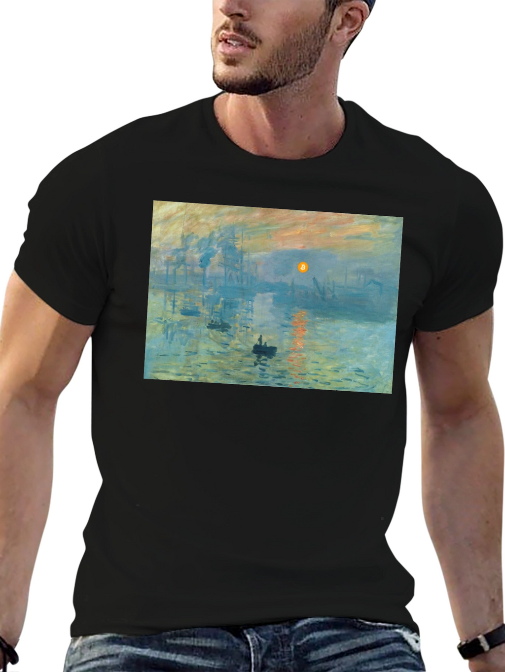 Monet Impression Sunrise Art T-Shirt