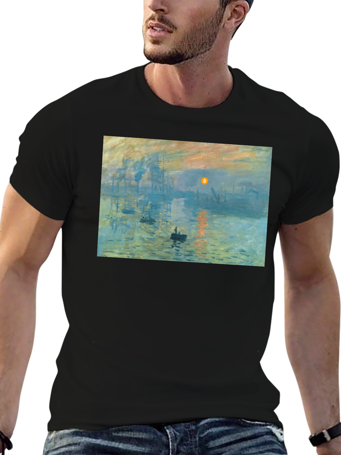 Monet Impression Sunrise Art T-Shirt