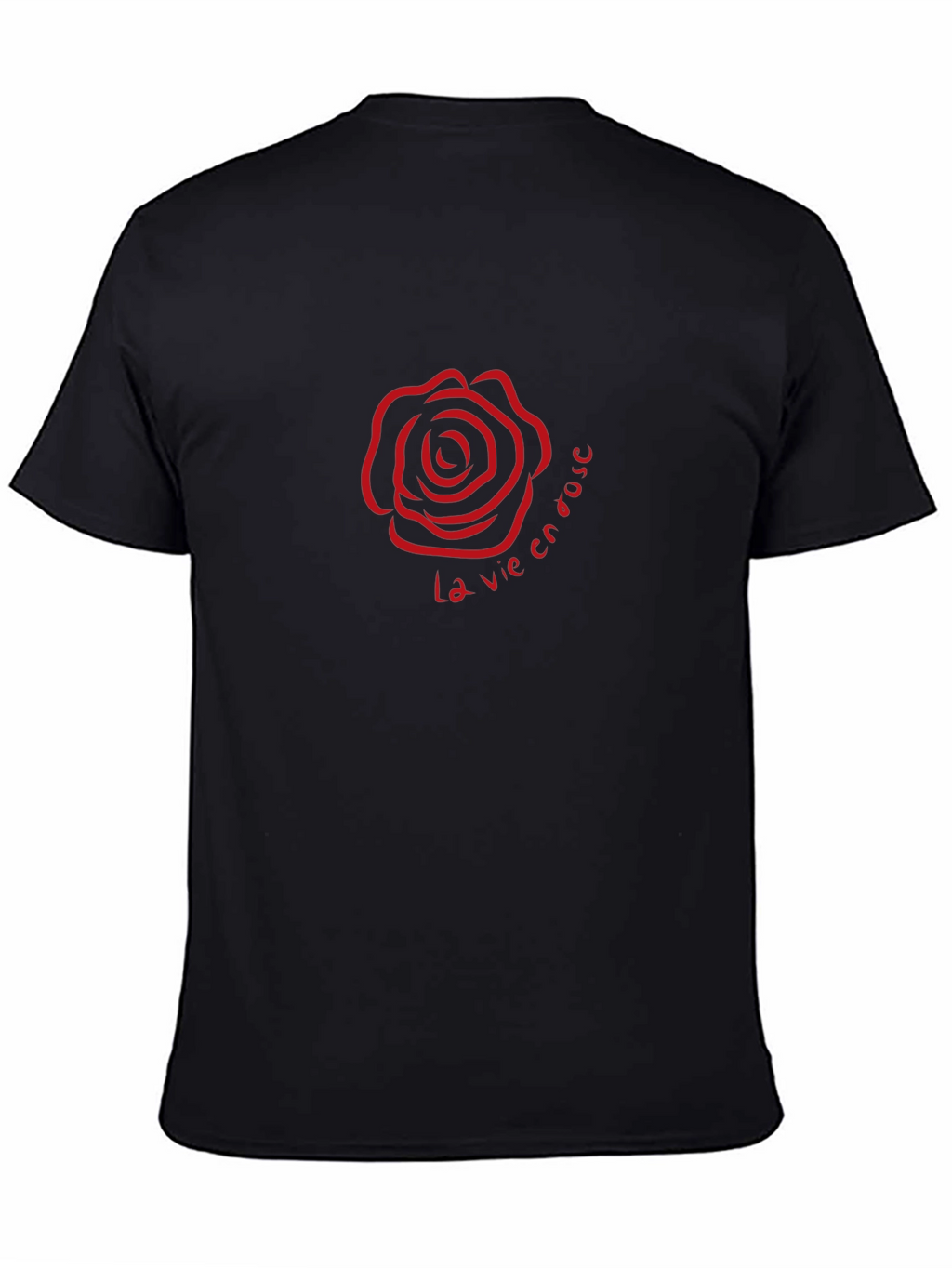 La Vie En Rose Black T-Shirt