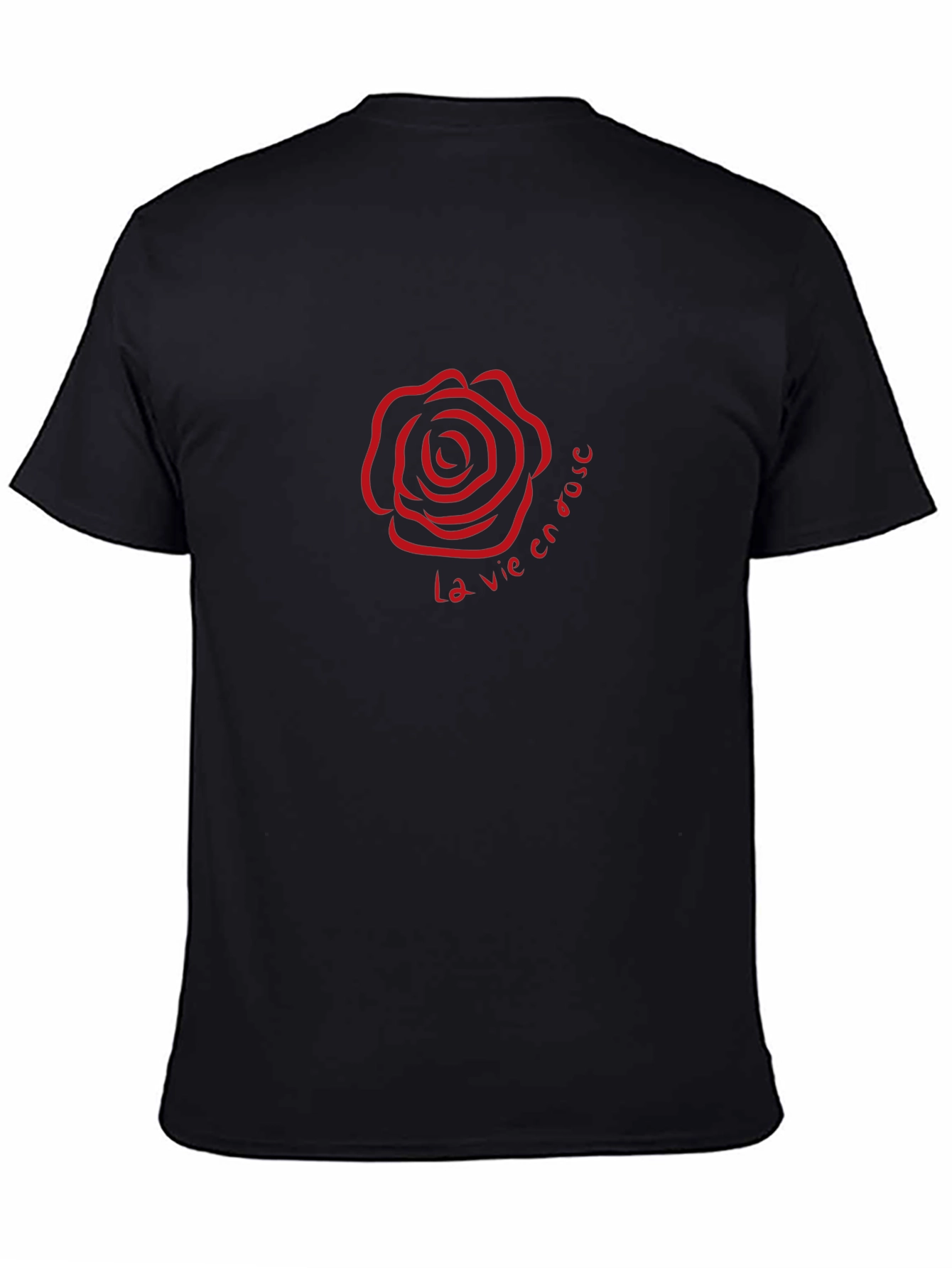 La Vie En Rose Black T-Shirt