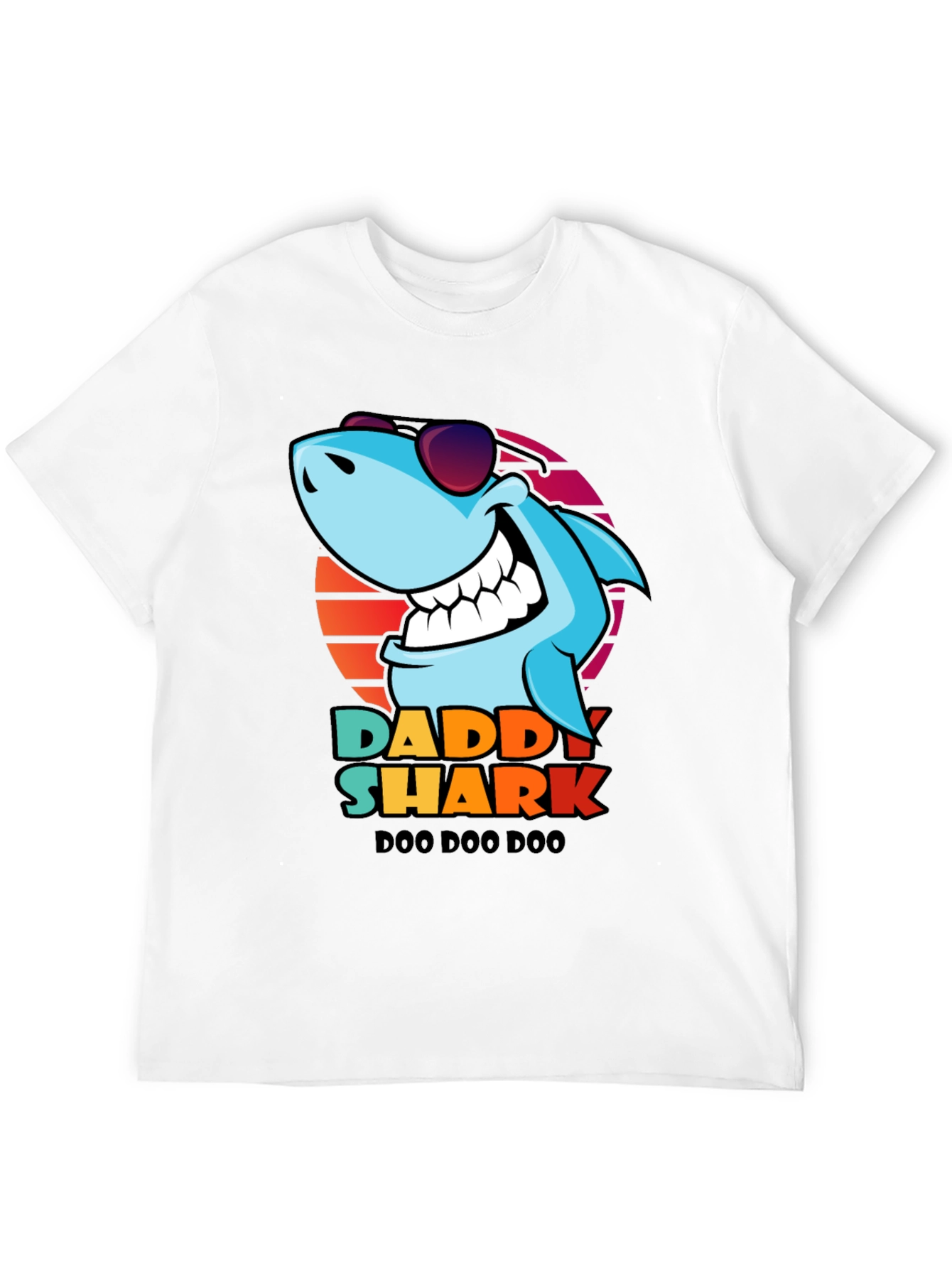 Daddy Shark Doo Doo Doo T-Shirt - Black