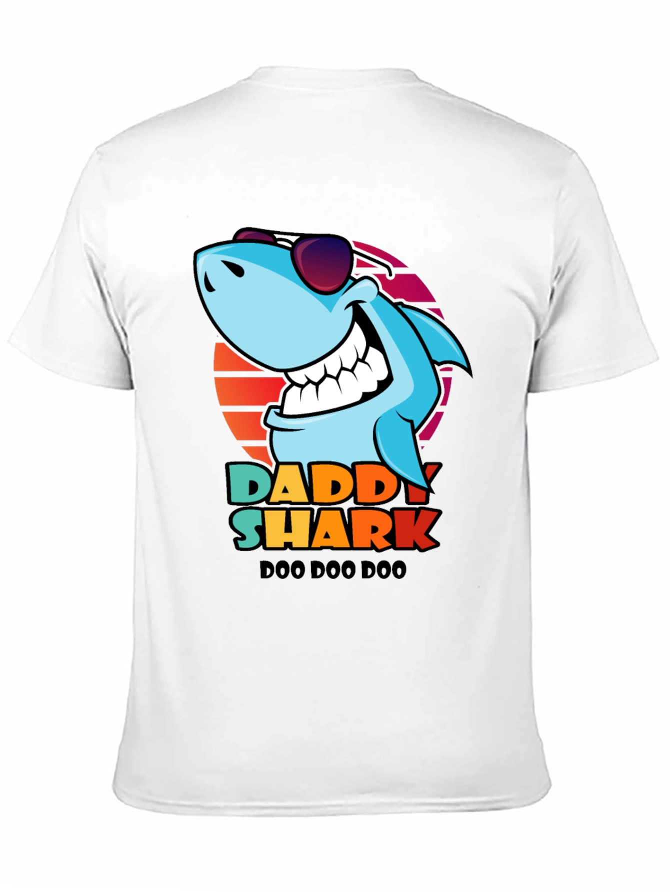 Daddy Shark Doo Doo Doo T-Shirt - Black