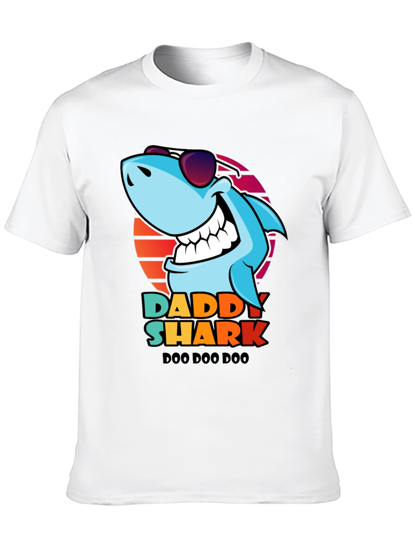 Daddy Shark Doo Doo Doo T-Shirt - Black