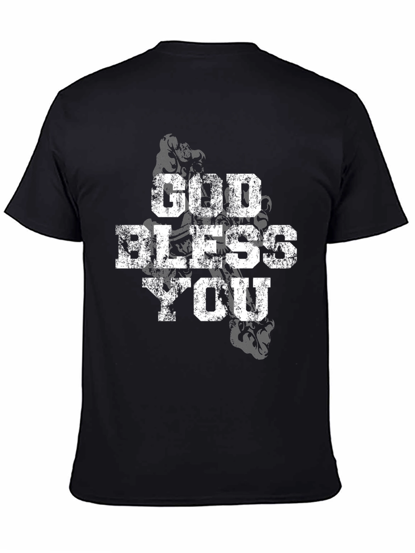 God Bless You Black Graphic Tee