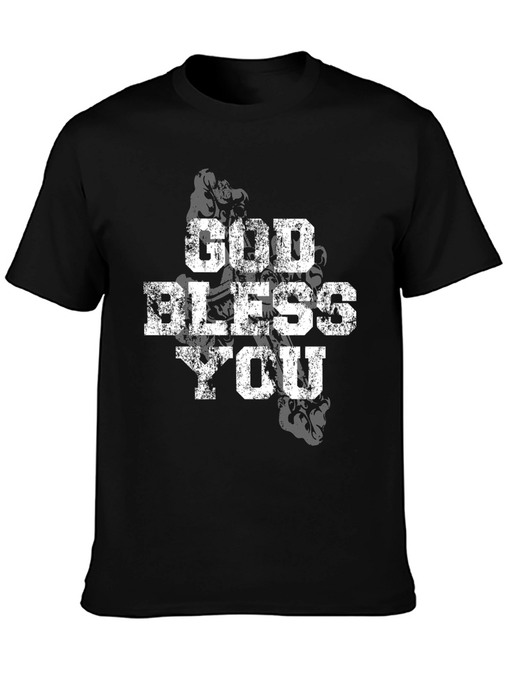 God Bless You Black Graphic Tee