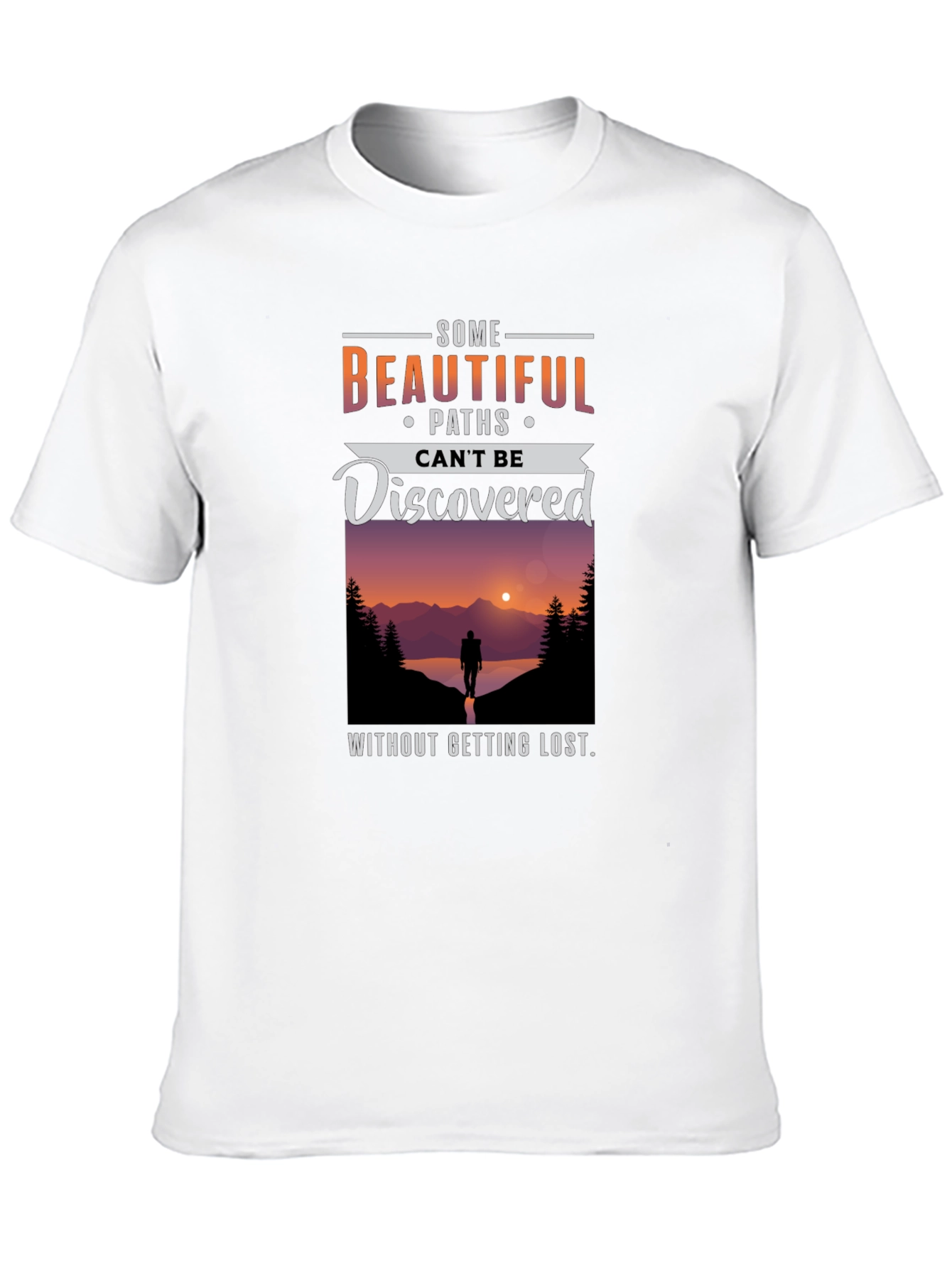 Inspirational Graphic T-Shirt - Paths Discovered