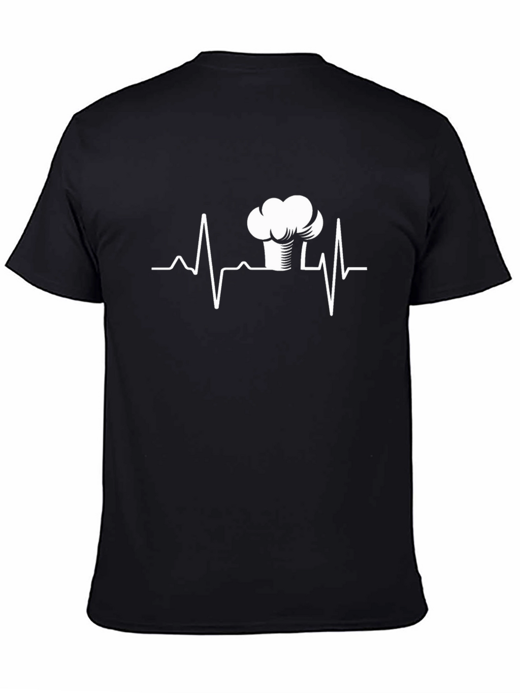 Chefs Heartbeat T-Shirt - Black Cotton Tee