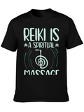 Reiki Spiritual Massage Black T-Shirt