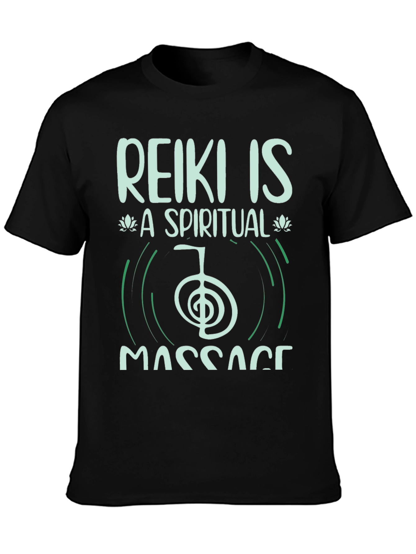 Reiki Spiritual Massage Black T-Shirt