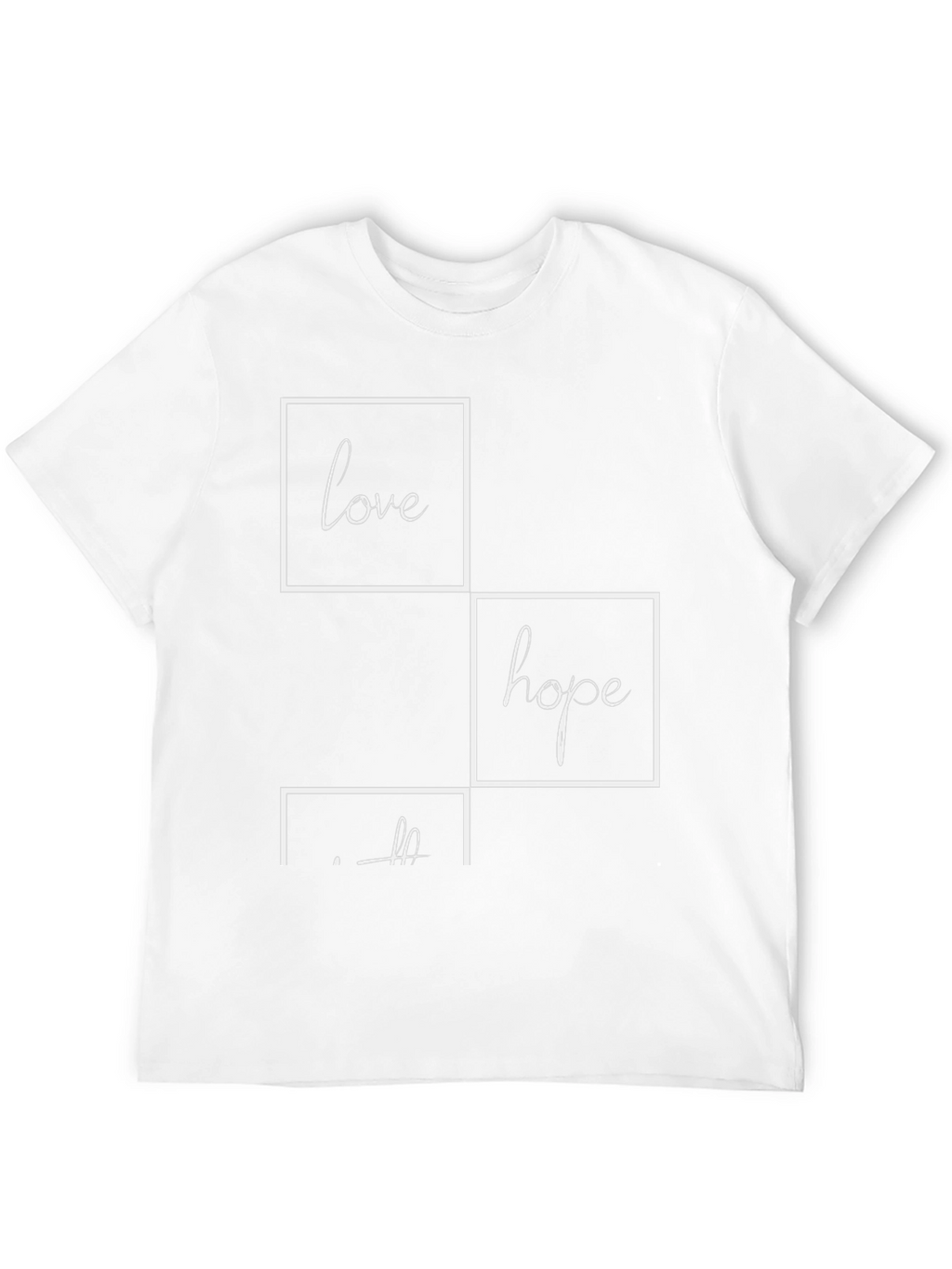 Love Hope Faith Graphic Tee - Stylish Black T-Shirt