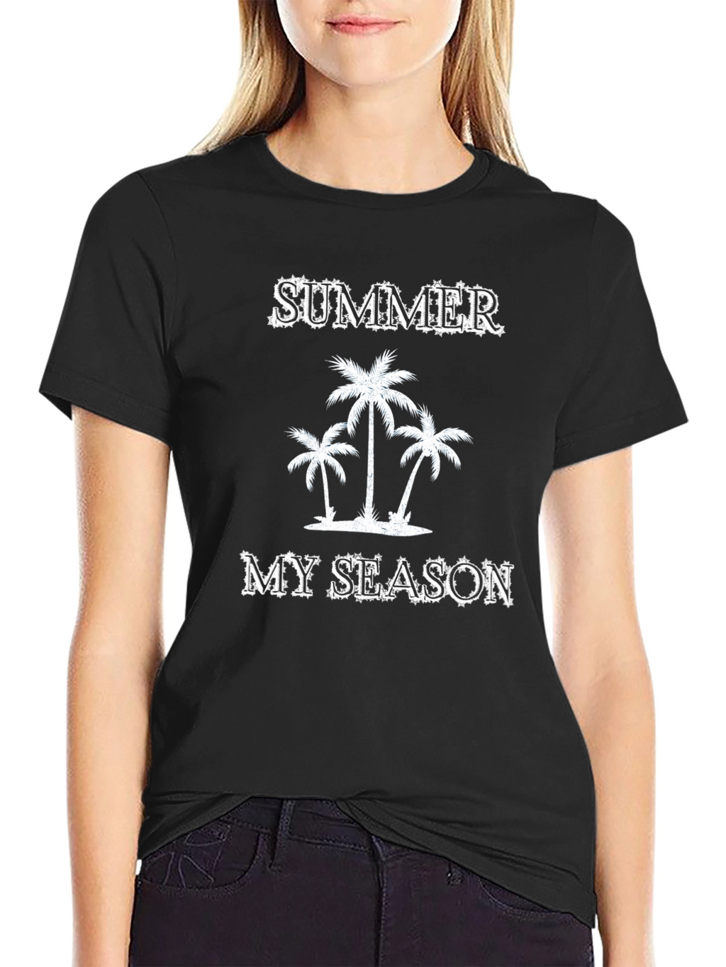 Summer My Season T-Shirt Black