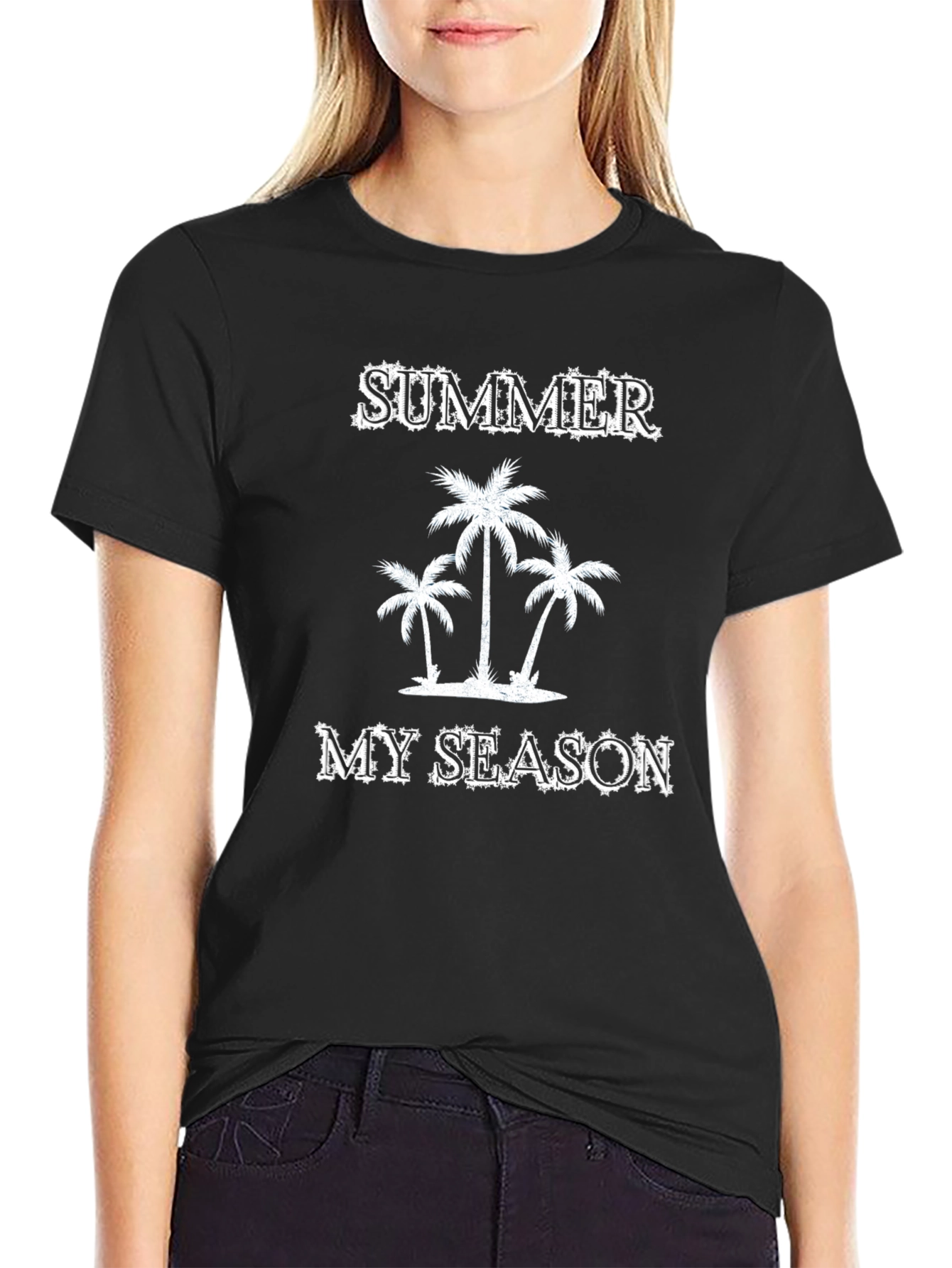 Summer My Season T-Shirt Black
