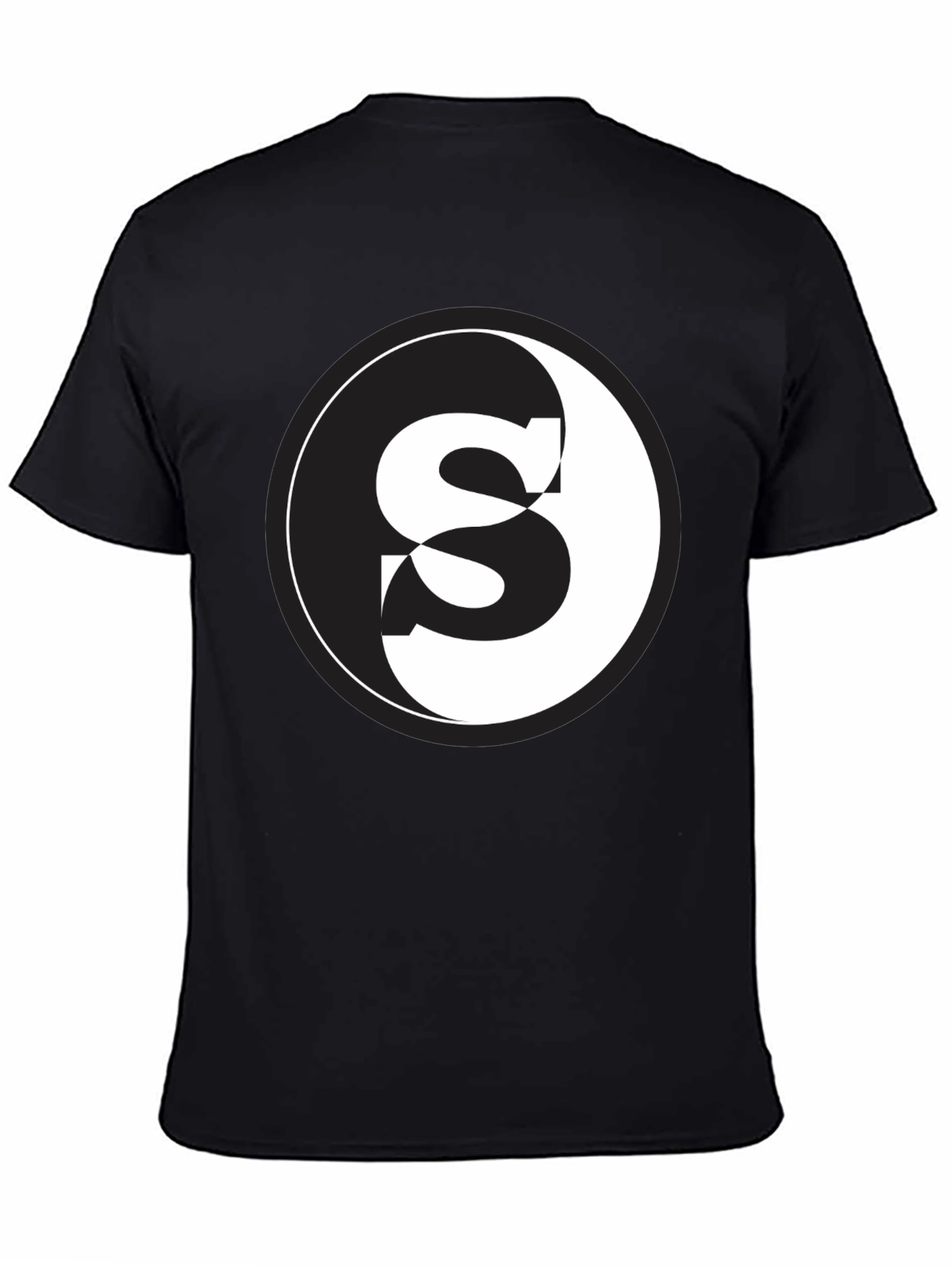 Yin Yang S Graphic Tee - Stylish Black Cotton Blend T-Shirt