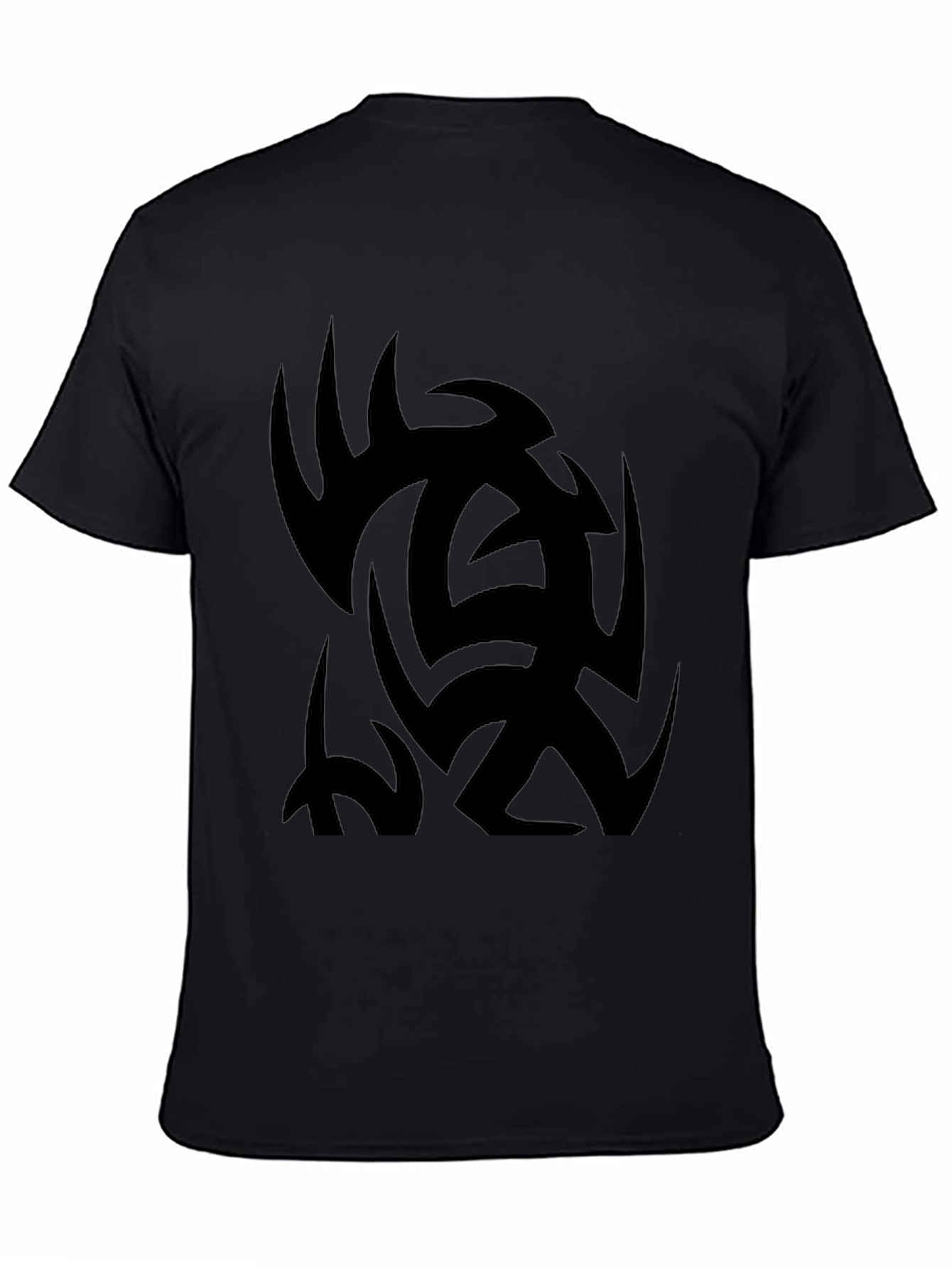 Mens Black Tribal Tattoo Graphic Tee