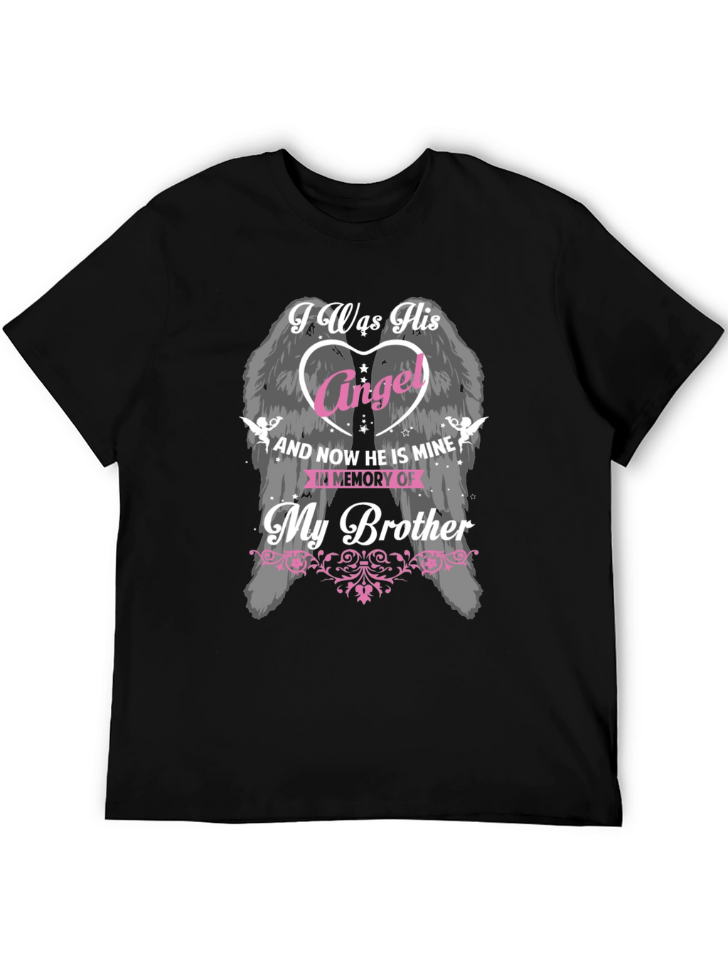 Memorial Brother Angel Wings T-Shirt